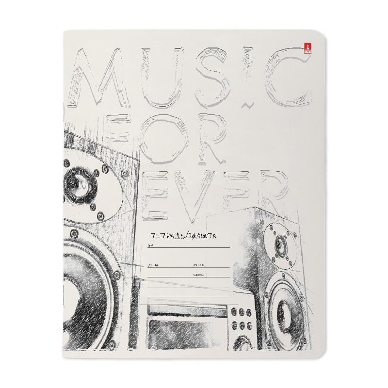 ТЕТРАДЬ 24Л. КЛ. "MUSIC. BLACK&WHITE"