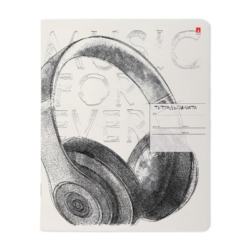 ТЕТРАДЬ 24Л. ЛИН. "MUSIC. BLACK&WHITE"