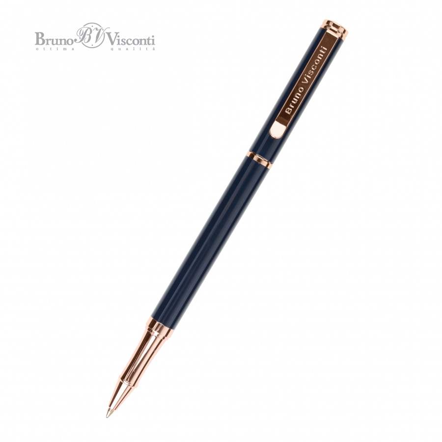 картинка Ручка шариковая автоматическая BrunoVisconti® "VENEZIA CLASSICO" цвет корпуса синий 1 мм Арт. 20-0385/01 от бренда Bruno Visconti