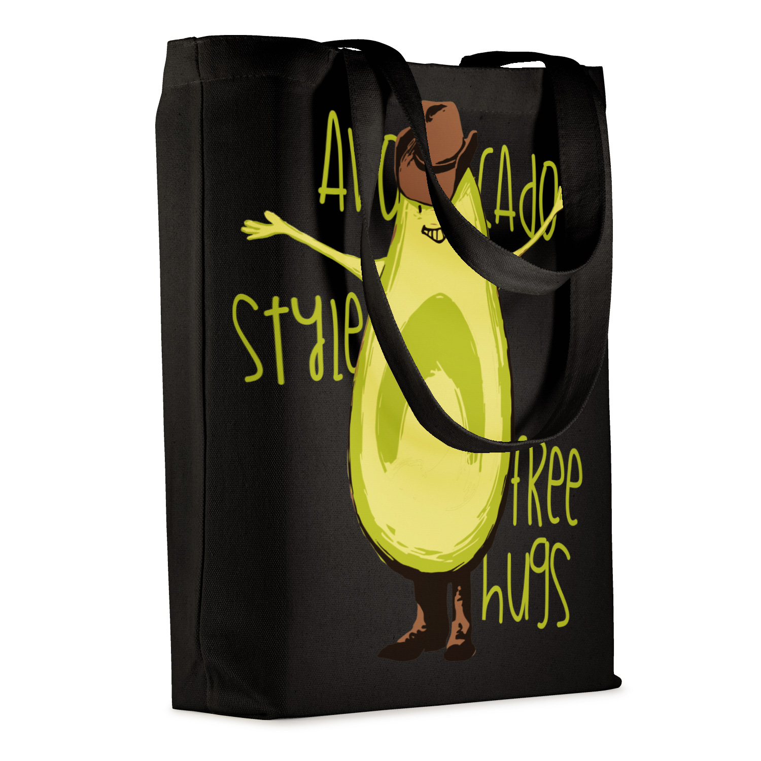 СУМКА-ШОППЕР BLACK "AVOCADO STYLE" 34х36 см