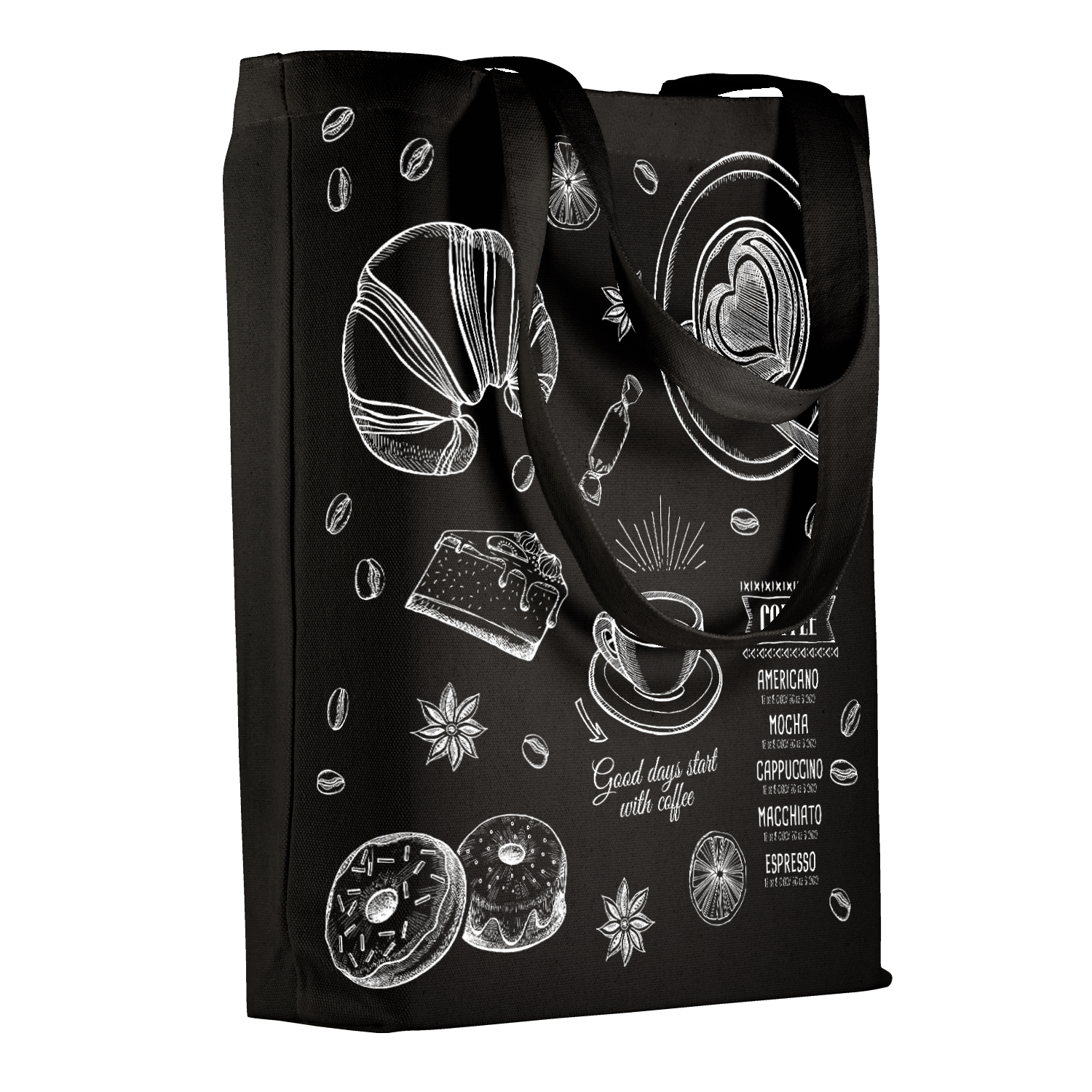 СУМКА-ШОППЕР BLACK "Caffè nero" 34х36 см