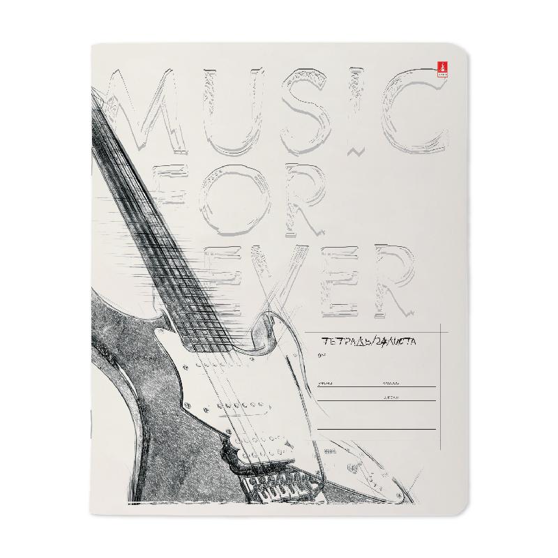 ТЕТРАДЬ 24Л. КЛ. "MUSIC. BLACK&WHITE"