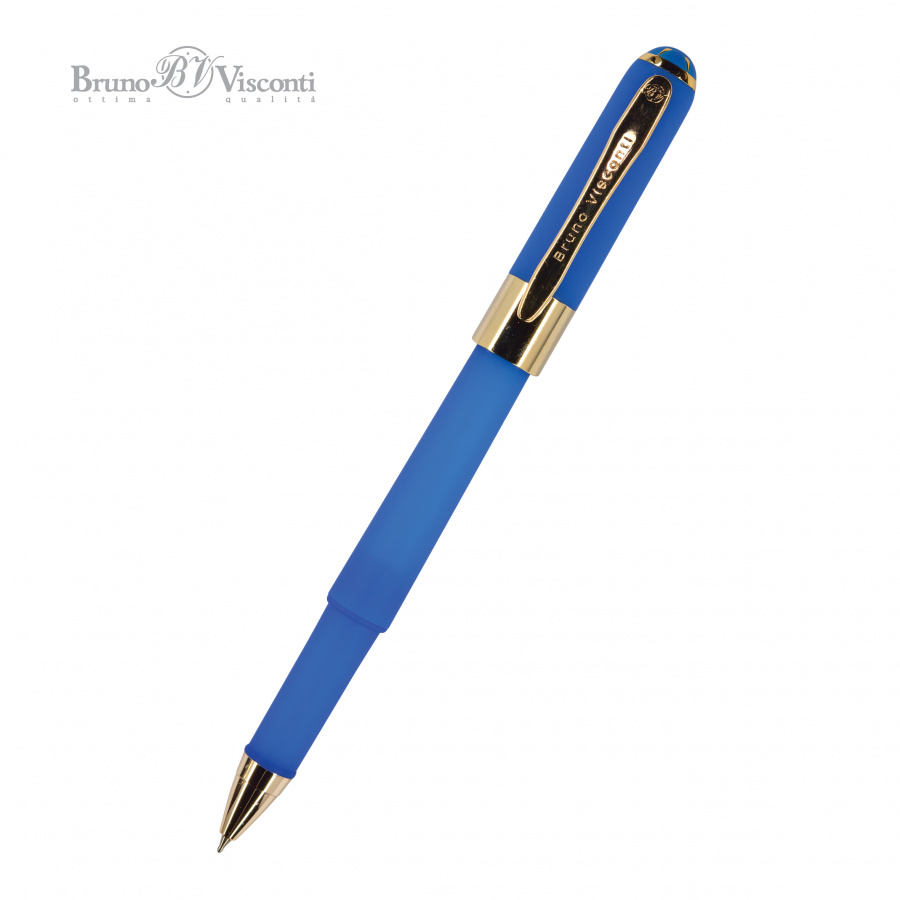 картинка Ручка шариковая BrunoVisconti® "MONACO" цвет корпуса ярко-синий 0.5 мм, в тубе Арт. 20-0125/09 от бренда Bruno Visconti