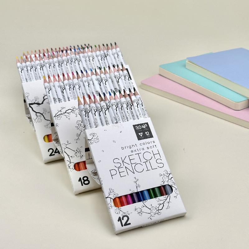 СКЕТЧ КАРАНДАШИ ЦВЕТНЫЕ "SKETCH&ART", 12 ЦВ.