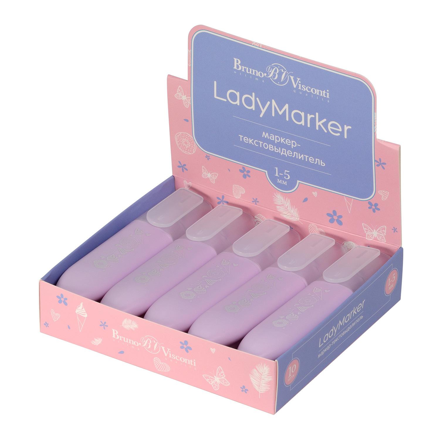 ТЕКСТОВЫДЕЛИТЕЛЬ "LadyMarker" НЕЖНО-СИРЕНЕВЫЙ