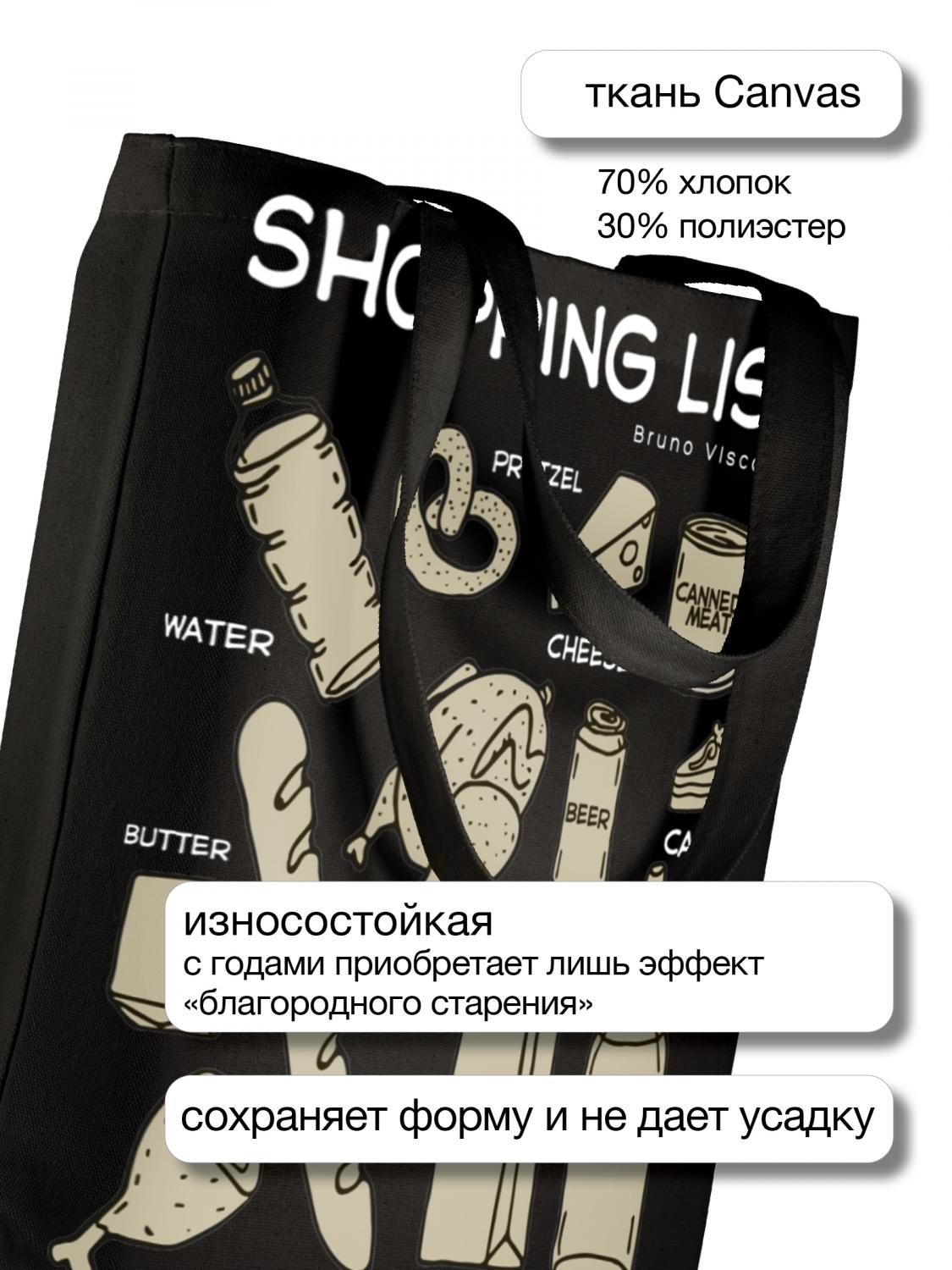 СУМКА-ШОППЕР BLACK "MARKET" 34х36 см