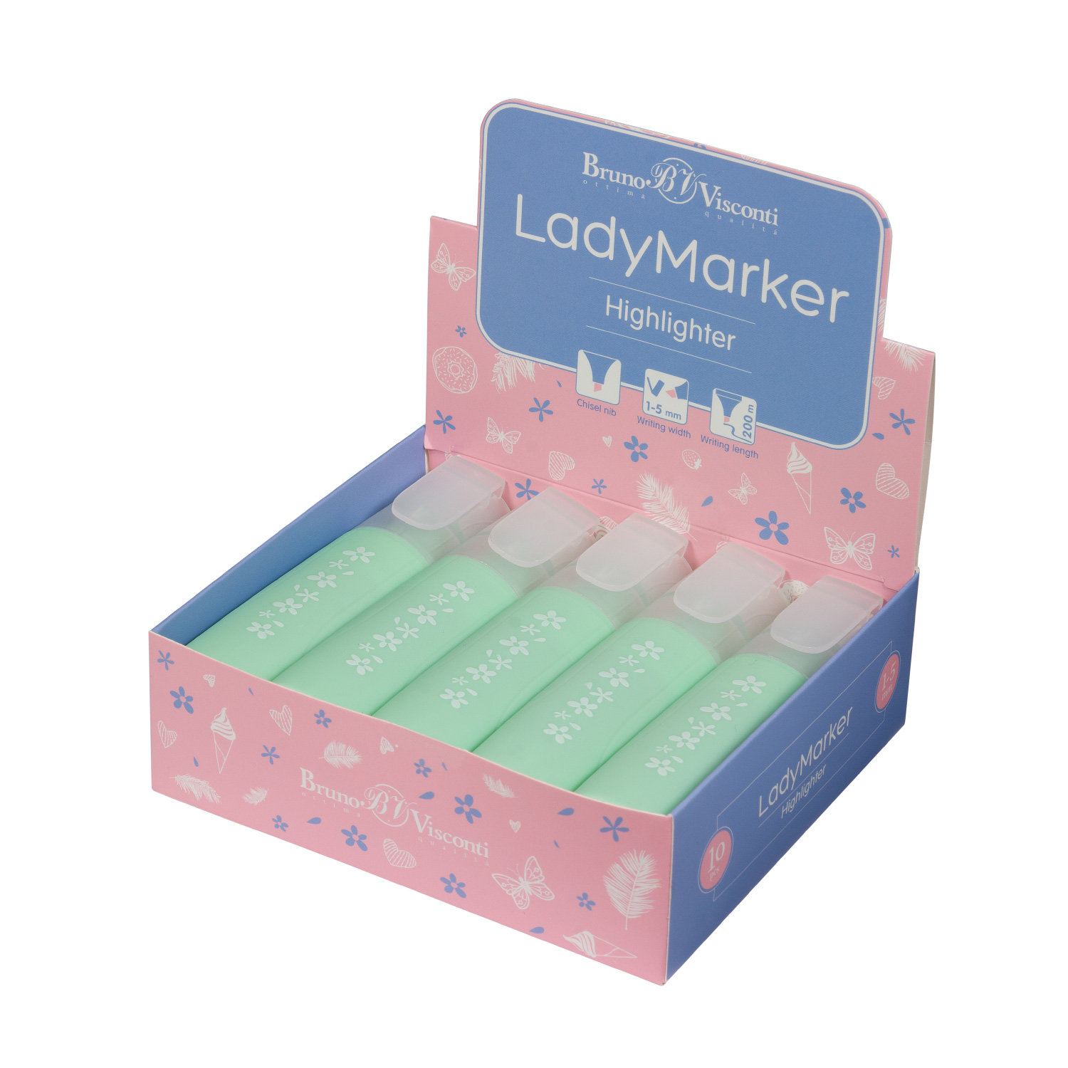 ТЕКСТОВЫДЕЛИТЕЛЬ "LadyMarker" МЯТНЫЙ