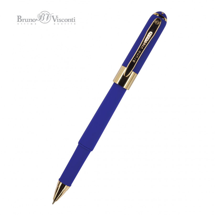 картинка Ручка шариковая BrunoVisconti® "MONACO" цвет корпуса сине-фиолетовый 0.5 мм, в тубе Арт. 20-0125/13 от бренда Bruno Visconti