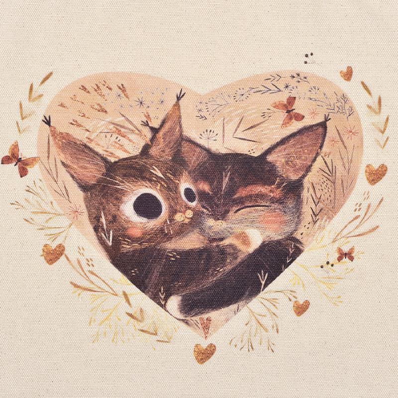 СУМКА-ШОППЕР "LOVE ME", 34*36 CM