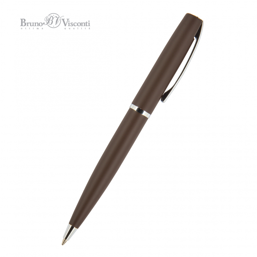 картинка Ручка шариковая автоматическая BrunoVisconti® "SIENNA" цвет корпуса коричневый 1 мм Арт. 20-0221 от бренда Bruno Visconti