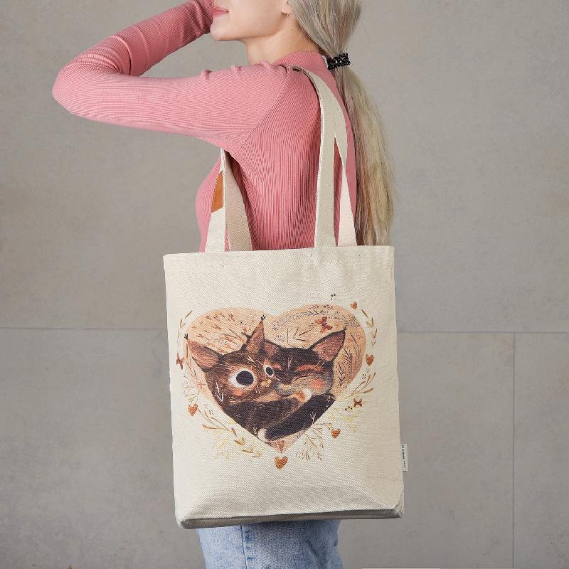 СУМКА-ШОППЕР "LOVE ME", 34*36 CM