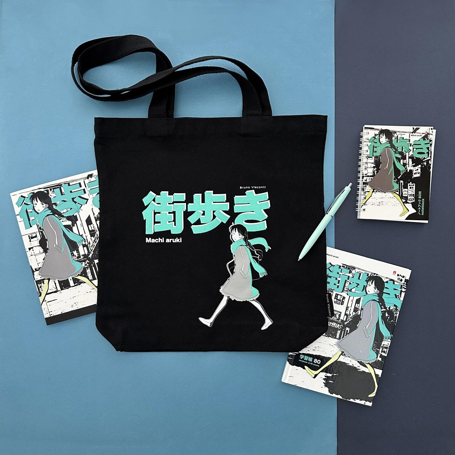 СУМКА-ШОППЕР BLACK "MANGA ANIME.CITY" 34х36 см