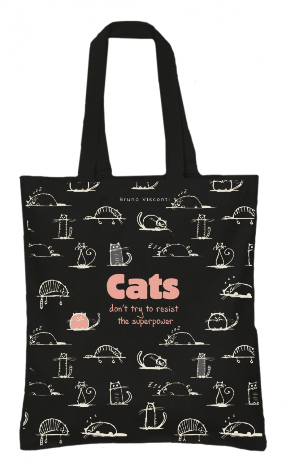 СУМКА-ШОППЕР BLACK "TOON TOWN.CATS" 34х36 см