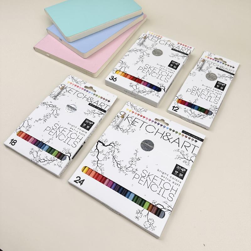 СКЕТЧ КАРАНДАШИ ЦВЕТНЫЕ "SKETCH&ART", 12 ЦВ.