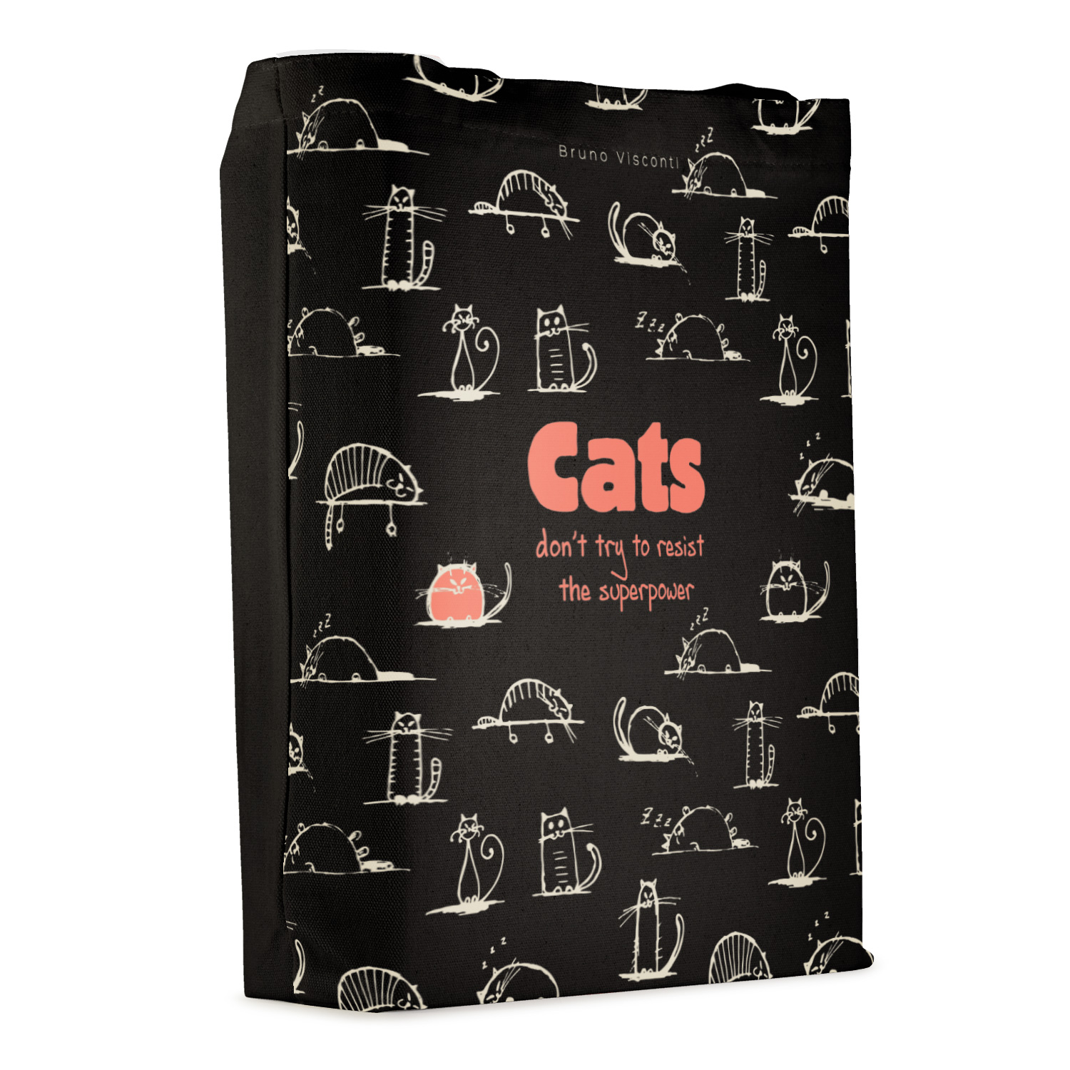 СУМКА-ШОППЕР BLACK "TOON TOWN.CATS" 34х36 см