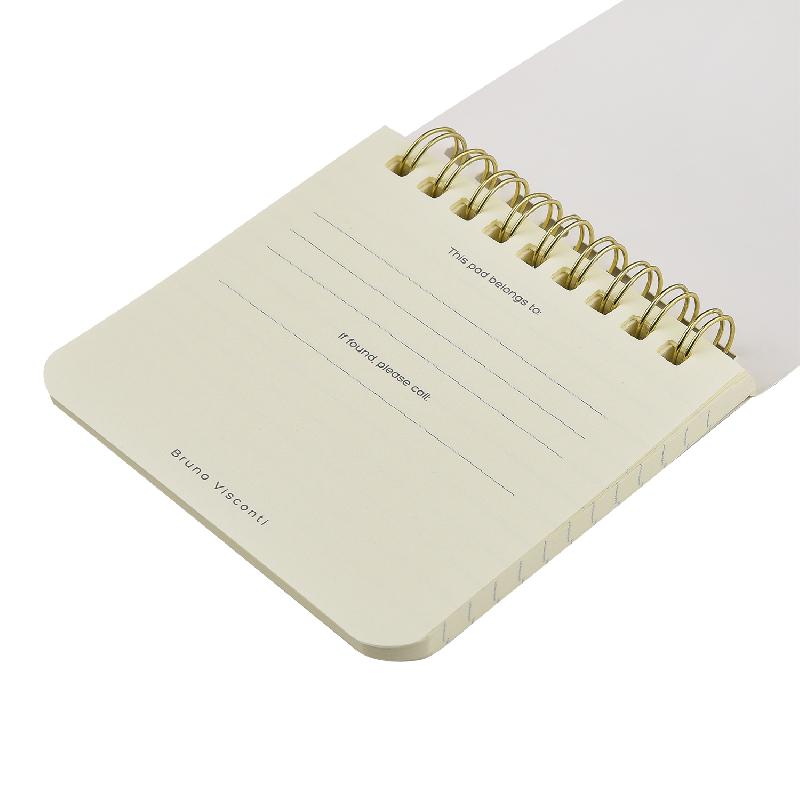 "POCKET JOURNAL" 90 х 90 ММ, 60 Л,  НА ГРЕБНЕ "КАРРАРА"