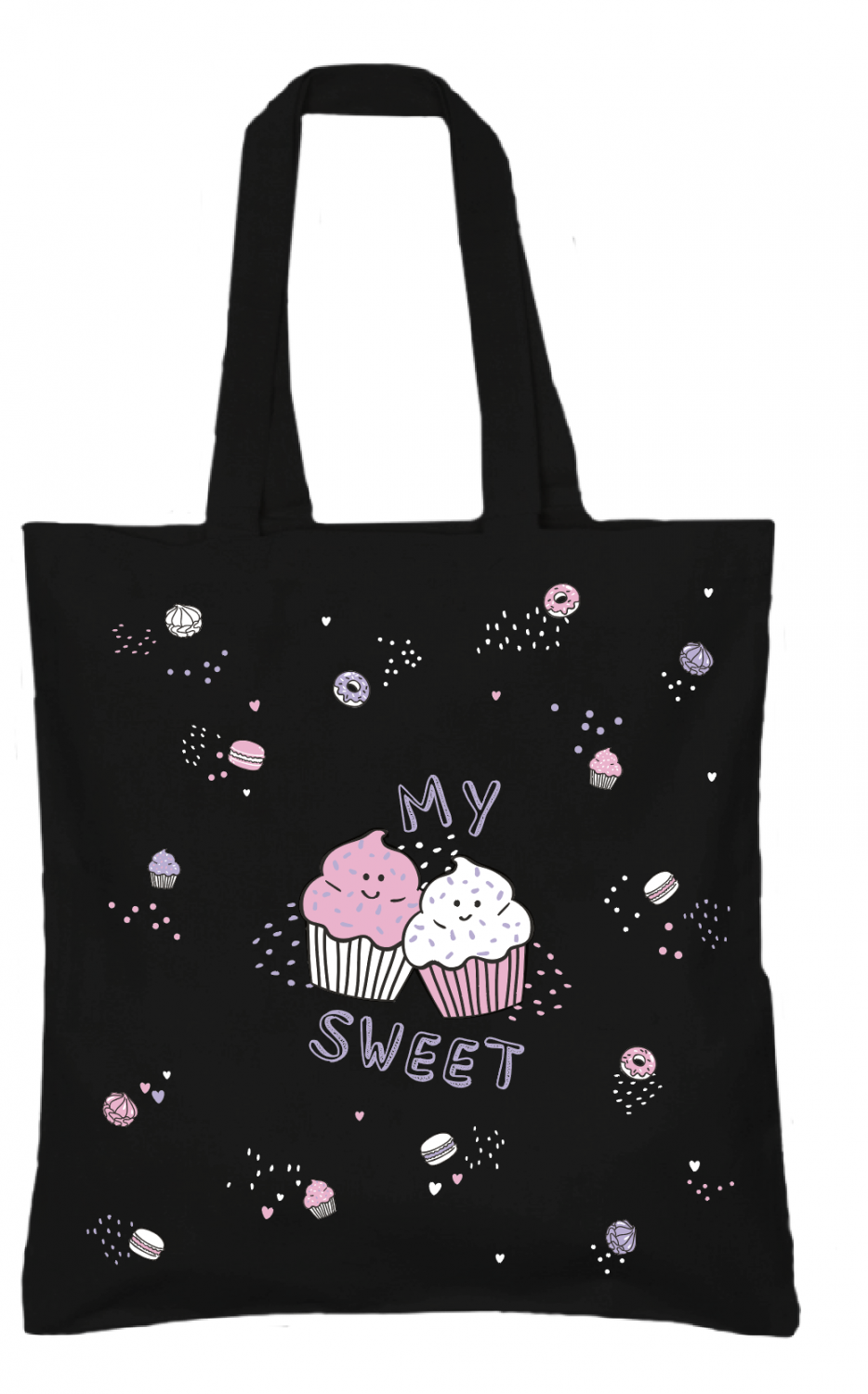 СУМКА-ШОППЕР BLACK "MY SWEET" 34х36 см