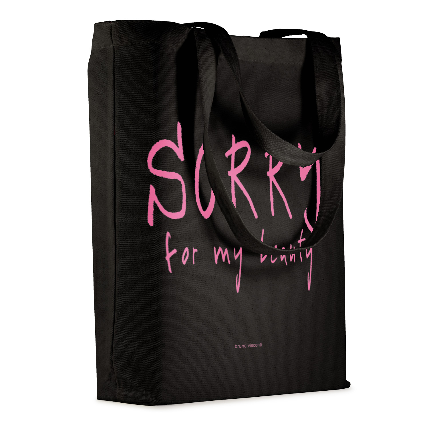 СУМКА-ШОППЕР BLACK "SORRY" 34х36 см