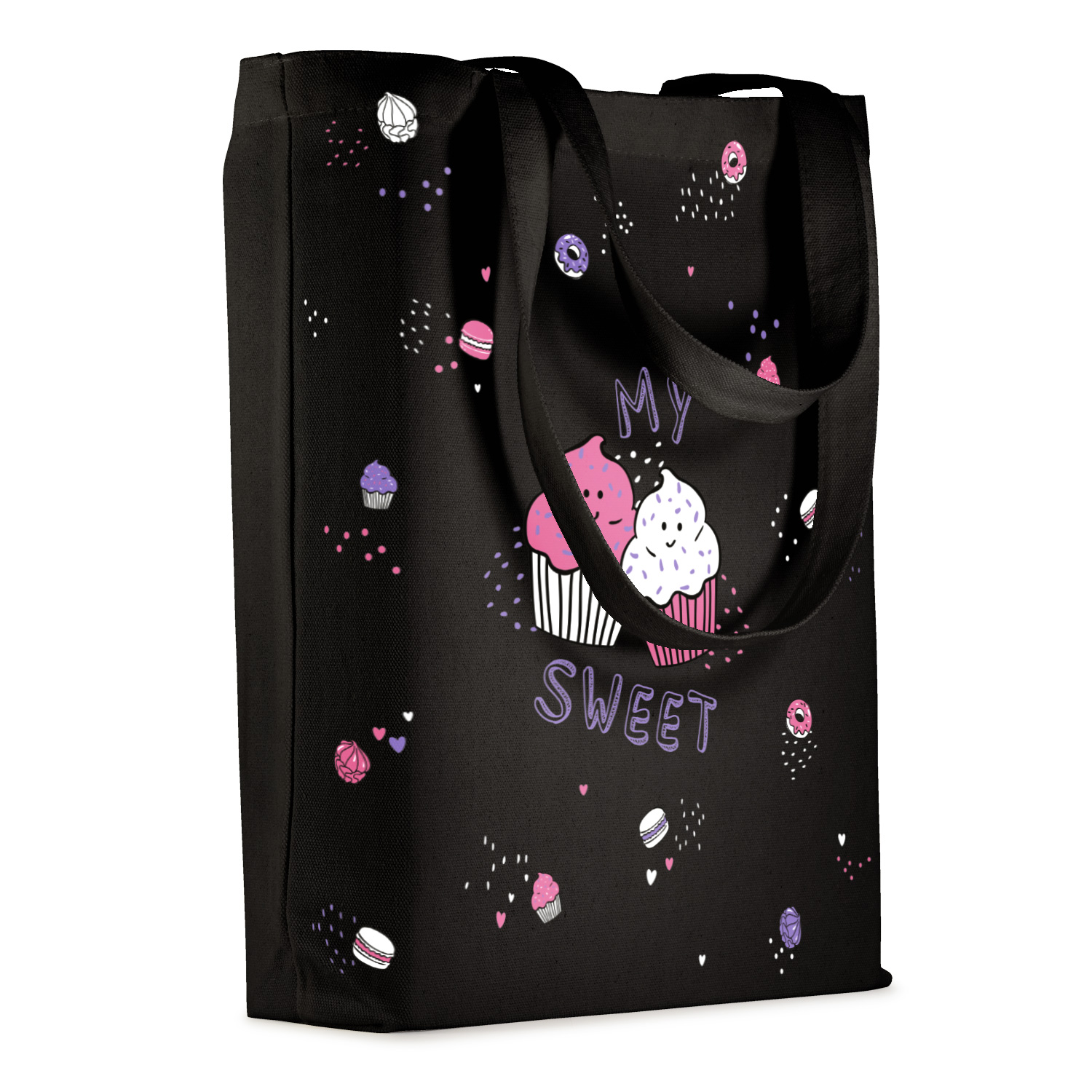 СУМКА-ШОППЕР BLACK "MY SWEET" 34х36 см