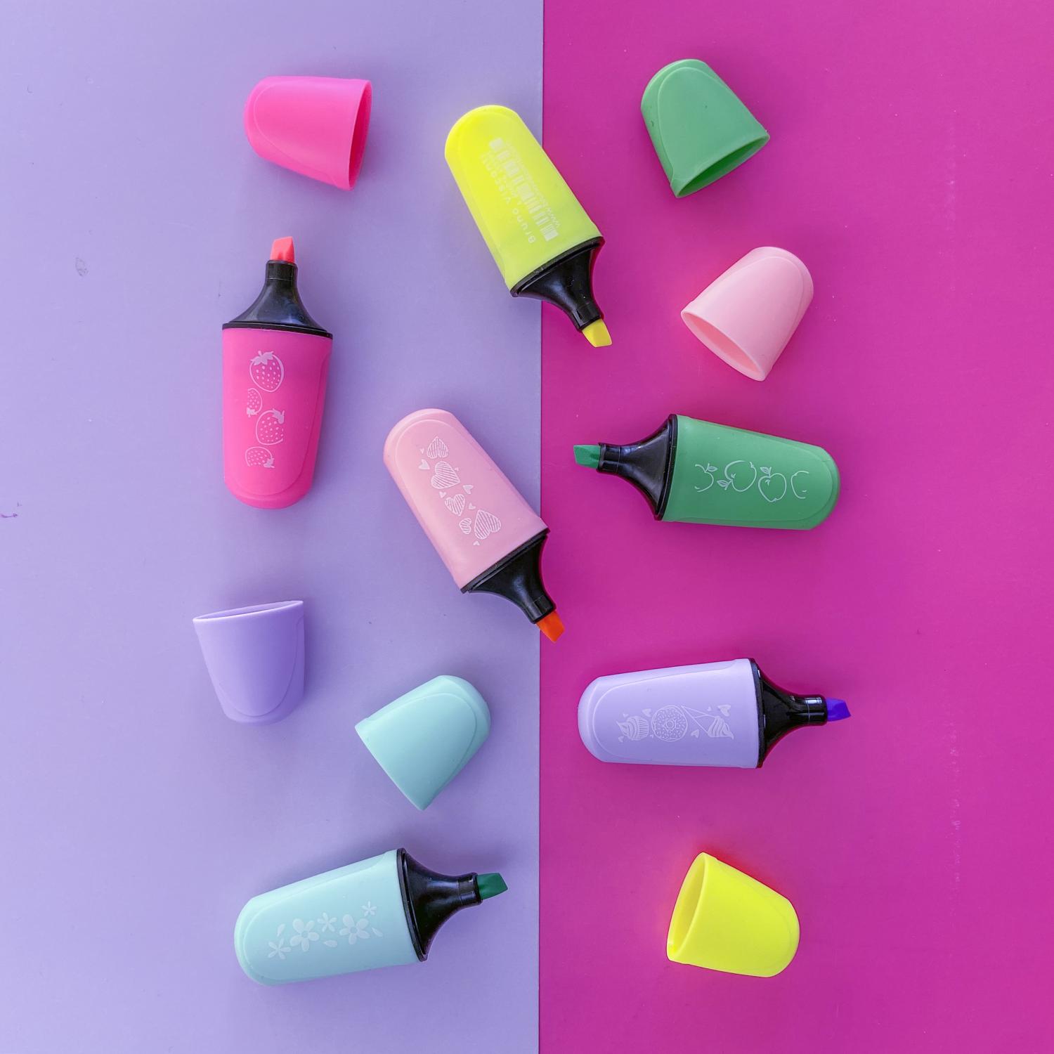 ТЕКСТОВЫДЕЛИТЕЛЬ "LadyMarker Mini", МЯТНЫЙ/РОЗОВЫЙ/СИРЕНЕВЫЙ В ДИСПЛЕЕ