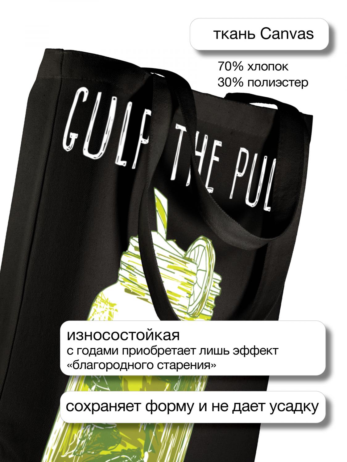 СУМКА-ШОППЕР BLACK "MY REFRESH" 34х36 см