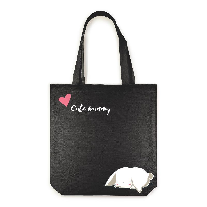 СУМКА-ШОППЕР BLACK "CUTE BUNNY" 34х36 см