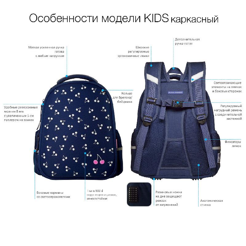 РЮКЗАК-КАПСУЛА ЧЕРНЫЙ С ЭРГОНОМИЧНОЙ СПИНКОЙ "МИЛЫЙ СЛОНИК"