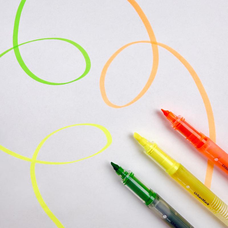 ТЕКСТОВЫДЕЛИТЕЛЬ "Urban Highlighter" ЖЕЛТЫЙ