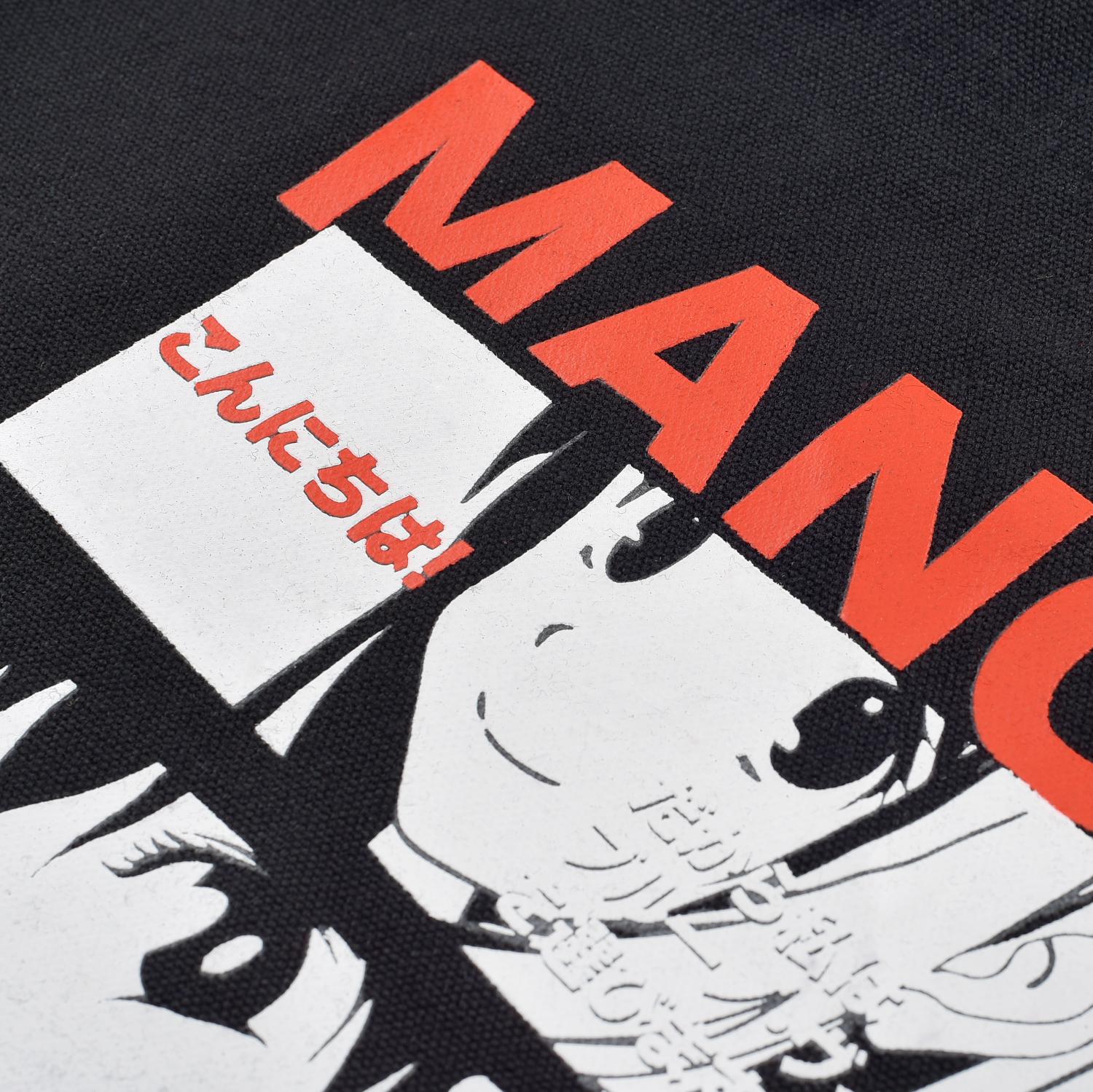 СУМКА-ШОППЕР BLACK "MANGA ANIME" 34х36 см