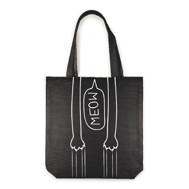 СУМКА-ШОППЕР BLACK "MEOW" 34х36 см