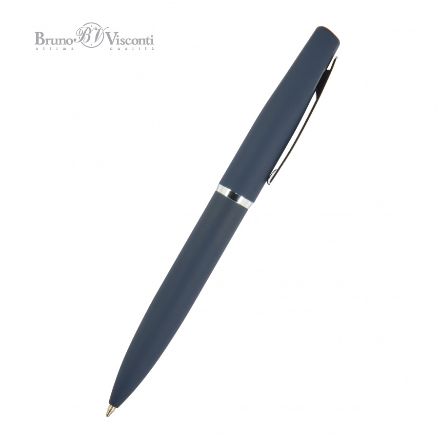 картинка Ручка шариковая автоматическая BrunoVisconti® "PORTOFINO" цвет корпуса синий 1 мм Арт. 20-0251/02 от бренда Bruno Visconti