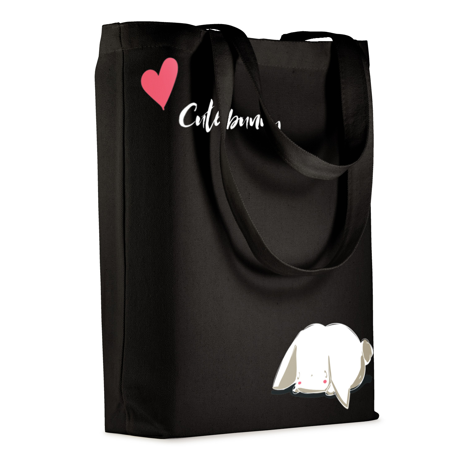 СУМКА-ШОППЕР BLACK "CUTE BUNNY" 34х36 см