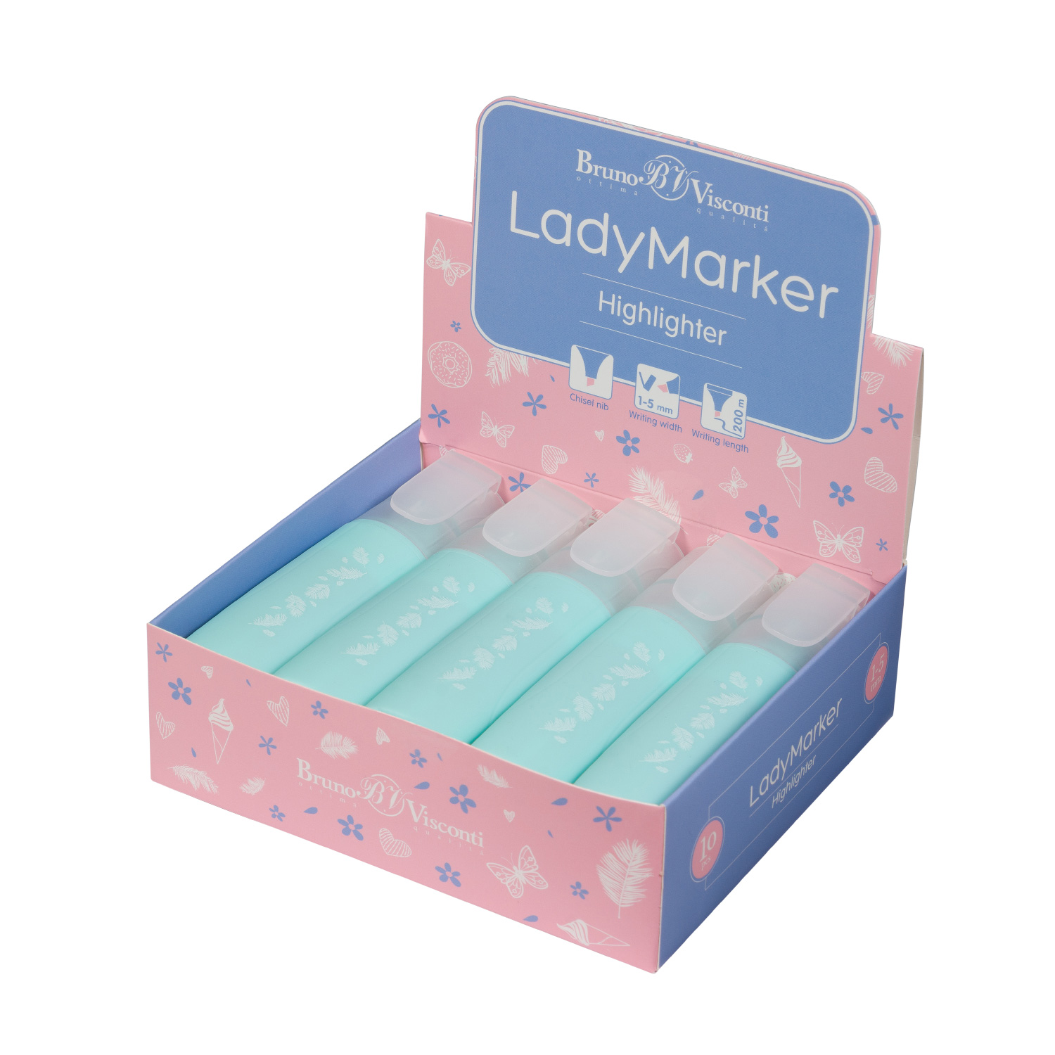 ТЕКСТОВЫДЕЛИТЕЛЬ "LadyMarker" БИРЮЗОВЫЙ